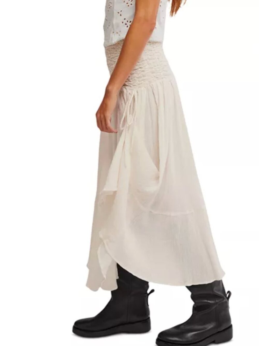 FREE PEOPLE PRAIRIE CONVERTIBLE DRESS*SKIRT*MAXI*BOHO - BRAND NEW WITH TAGS-$148 - Picture 2 of 16